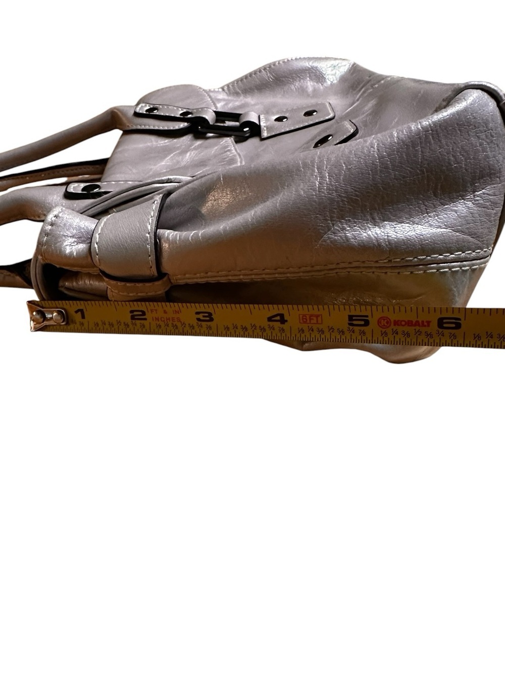 Worthington Y2K Vintage Soho Pearl Metallic Signature Demi Flap Shoulder Bag - Picture 11 of 11